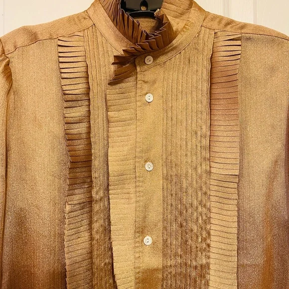 POLO RALPH LAUREN | Street Style Plain Party Style Metallic Shirt - Picture 3 of 7